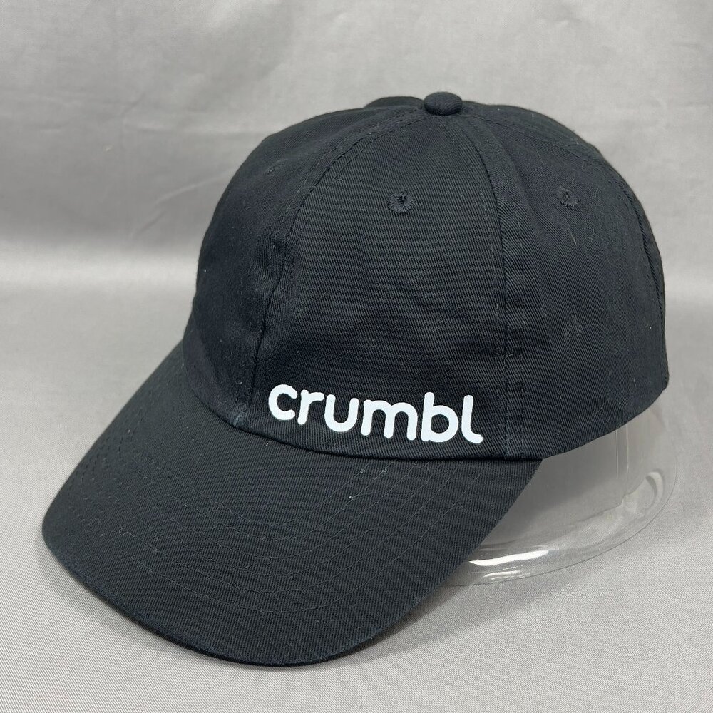 Crumbl Cookies Strapback Hat Cap Black Bakery Uniform Workwear Souvenir Dad Mens